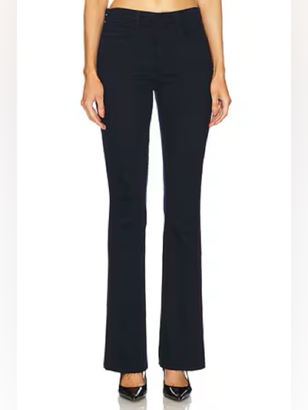 Ag Janis High Rise Flare Jeans Super Black Denim Casual Boho Women’s Size 27